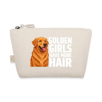 Golden Retriever Golden Girls haben mehr Haare - Bio-Täschchen - Natur - Vorne
