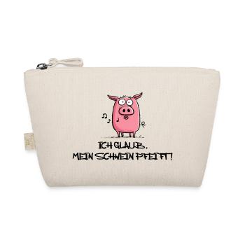 Ich Glaub mein Schwein pfeift! - Bio-Täschchen - Natur - Vorne