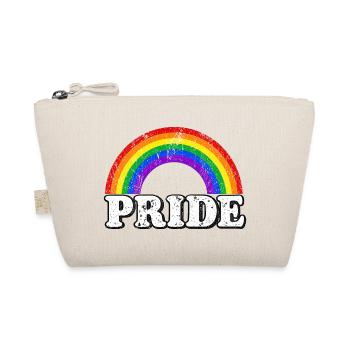 Pride Regenbogen Vintage Statement LGBTQ Fans - Bio-Täschchen - Natur - Vorne