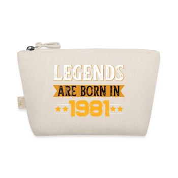 Birthday born in 1981 - Organic Pouch - nature - Front