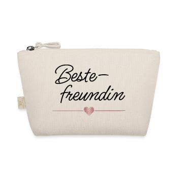 Beste Freundin Herz Geschenk Freundschaft - Bio-Täschchen - Natur - Vorne