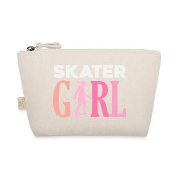 Skateboard Skater Retro Vintage Skaten Geschenk - Bio-Täschchen - Natur - Vorne