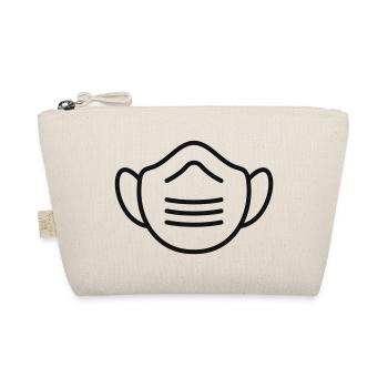 Protective Face Mask Line Icon - Bio-Täschchen - Natur - Vorne