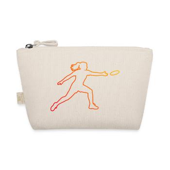 Scheibensport Geschenk für eine Scheibensportlerin - Bio-Täschchen - Natur - Vorne