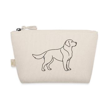 Labrador Retriever Lineart Minimalistisches Design - Bio-Täschchen - Natur - Vorne