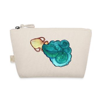 Azure Swirl und Ember Cloud - Bio-Täschchen - Natur - Vorne