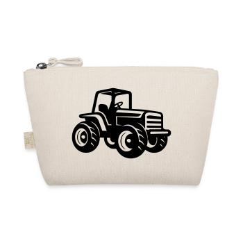 Traktor Schlepper Symbol - Bio-Täschchen - Natur - Vorne