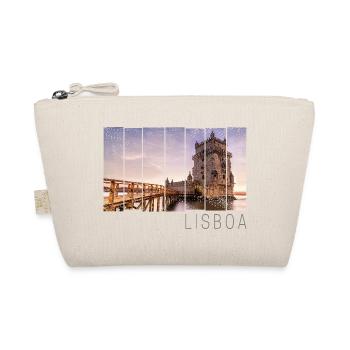 Lissabon Portugal Retro Torre de Belém Souvenir - Bio-Täschchen - Natur - Vorne