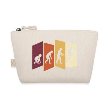 Dachdecker Evolution Retro Handwerk Beruf Spruch - Bio-Täschchen - Natur - Vorne