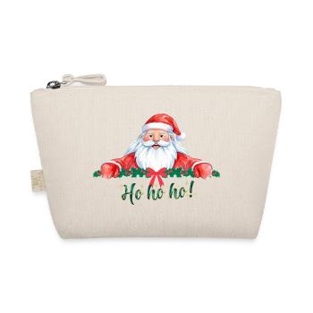 Ho Ho Ho Weihnachtsmann - Bio-Täschchen - Natur - Vorne