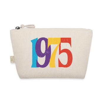 Geboren 1975 Geburtstagsgeschenk Geburtstag 75 - Bio-Täschchen - Natur - Vorne