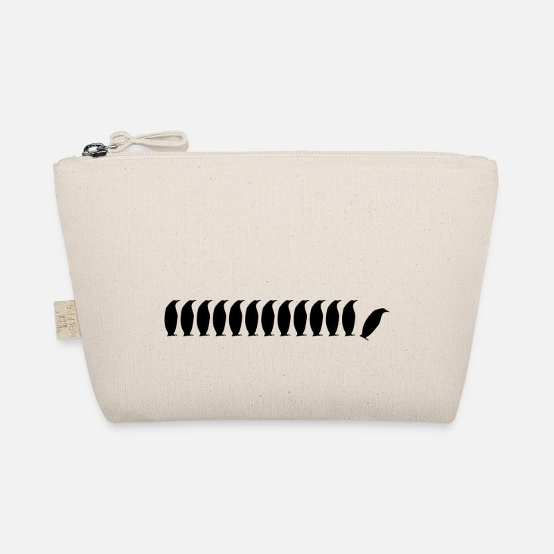 Penguins black Organic Pouch