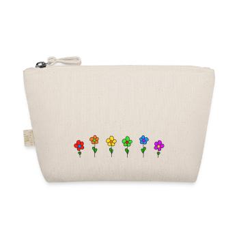 Regenbogen-Blumen - Bio-Täschchen - Natur - Vorne