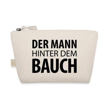 Der Mann hinter dem Bauch (dh) - Bio-Täschchen - Natur - Vorne