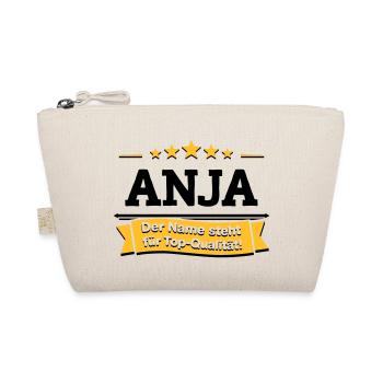 Anja – Der Name steht für Top-Qualität! - Bio-Täschchen - Natur - Vorne