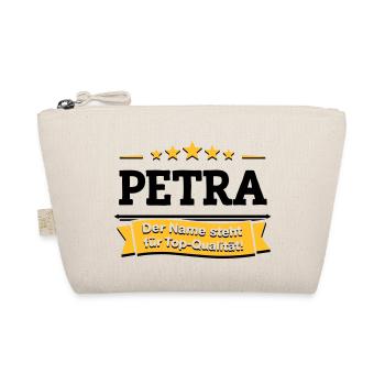 Petra – Der Name steht für Top-Qualität! - Bio-Täschchen - Natur - Vorne