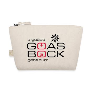 a guade Goas geht zum Bock - Bio-Täschchen - Natur - Vorne