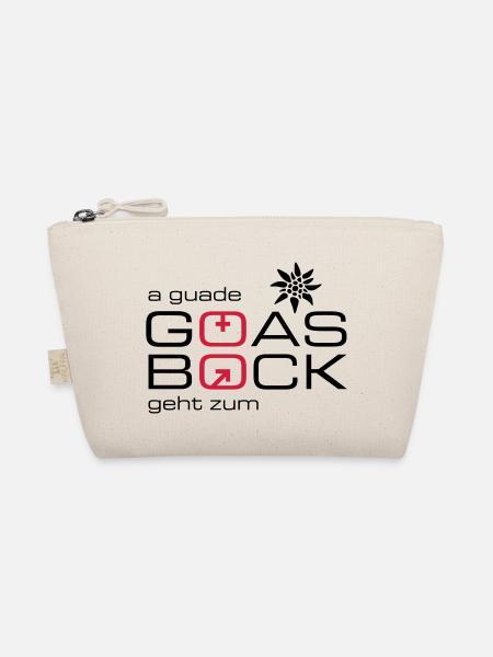 a guade Goas geht zum Bock - Bio-Täschchen - Natur - Vorne