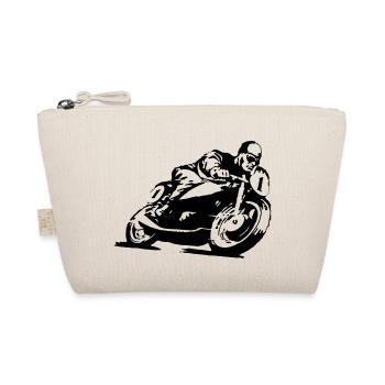 Motorcycle Classic Bike001 - Organic Pouch - nature - Front