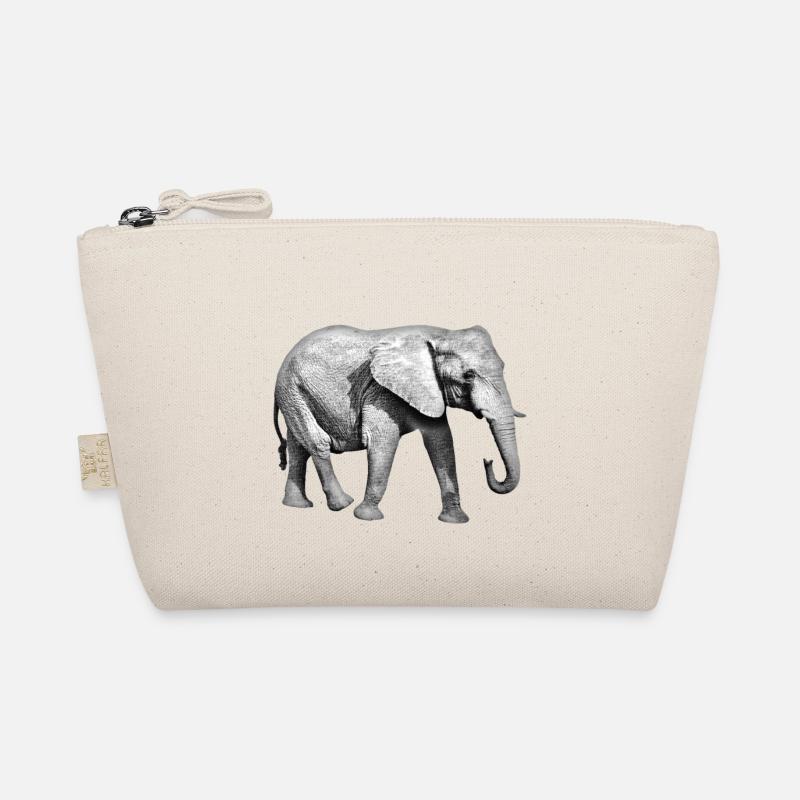 Elefant - Bio-Täschchen - Natur
