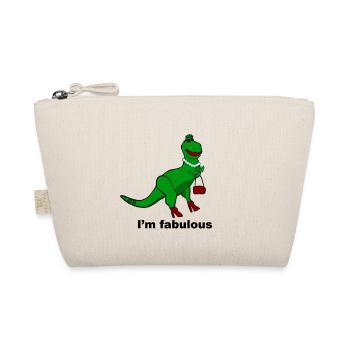 Fabulous Dinosaur - Organic Pouch - nature - Front