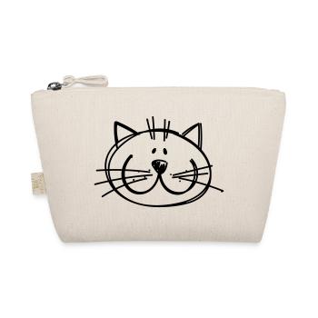 Katzen Zeichnung - Bio-Täschchen - Natur - Vorne