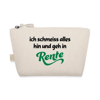 Lustige Geschenke für Rentner - Bio-Täschchen - Natur - Vorne