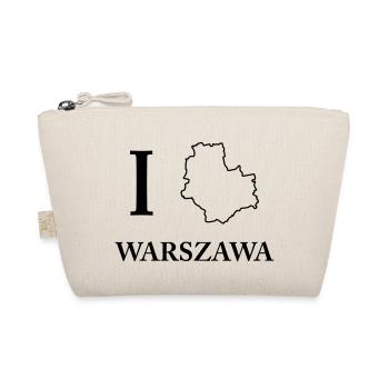 I love Warszawa Warschau ich liebe Shirt - Bio-Täschchen - Natur - Vorne