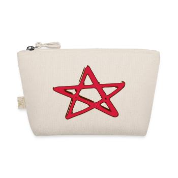 Pentagramm pentagram design, wicca shop - Bio-Täschchen - Natur - Vorne