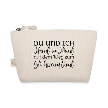 Glühwein - Du und ich Hand in Hand Glühweinstand - Bio-Täschchen - Natur - Vorne