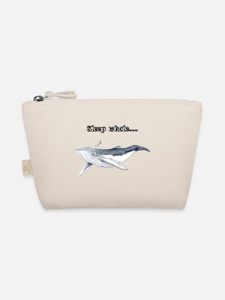 Wale gute Nächte - Sleep Zzz Wal - baleine - Bio-Täschchen - Natur