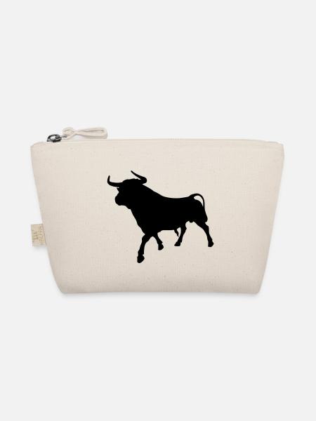 Börsen Bulle Aktien Stier Finanzen Geschenkidee - Bio-Täschchen - Natur