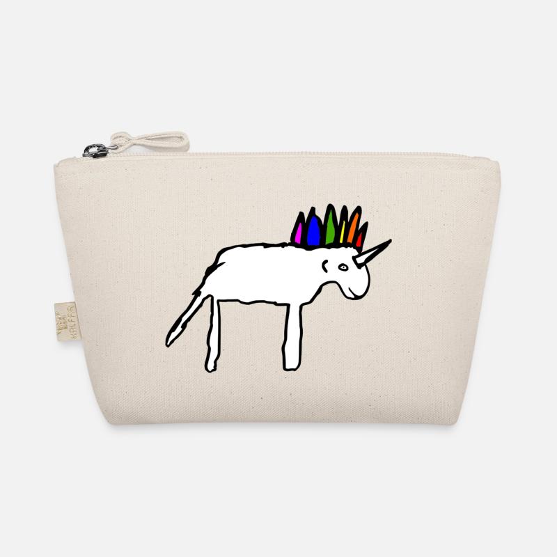 Beautiful scribbled unicorn Organic Pouch