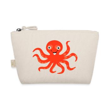 octopus ,krake,tintenfisch - Bio-Täschchen - Natur - Vorne