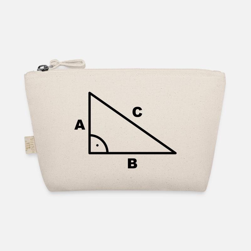 Mathematik Symbol - Dreieck - Rechter Winkel Bio-Täschchen