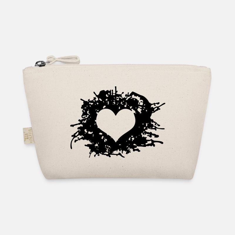 Herz Splatter Bio-Täschchen