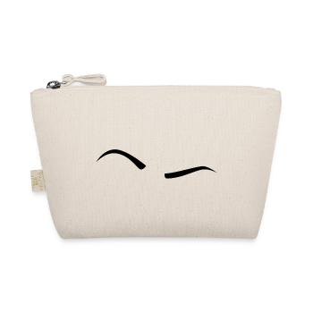 Raised Eyebrow - Black - Organic Pouch - nature - Front