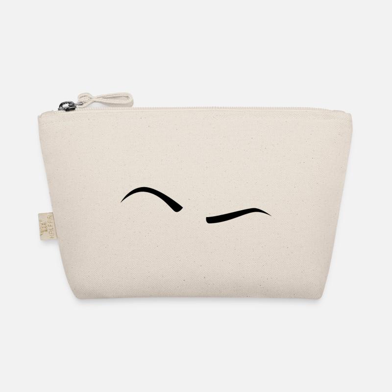 Raised Eyebrow - Black Organic Pouch