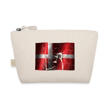Denmark flag cool vintage used sport look - Organic Pouch - nature - Front