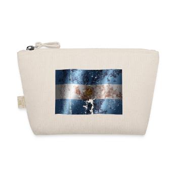 Drapeau de l'Argentine cool vintage utilisé sport look - Trousse biologique - nature - Devant