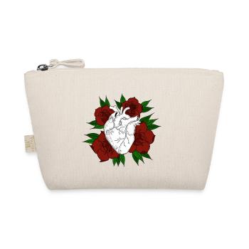 flowering heart - Organic Pouch - nature - Front