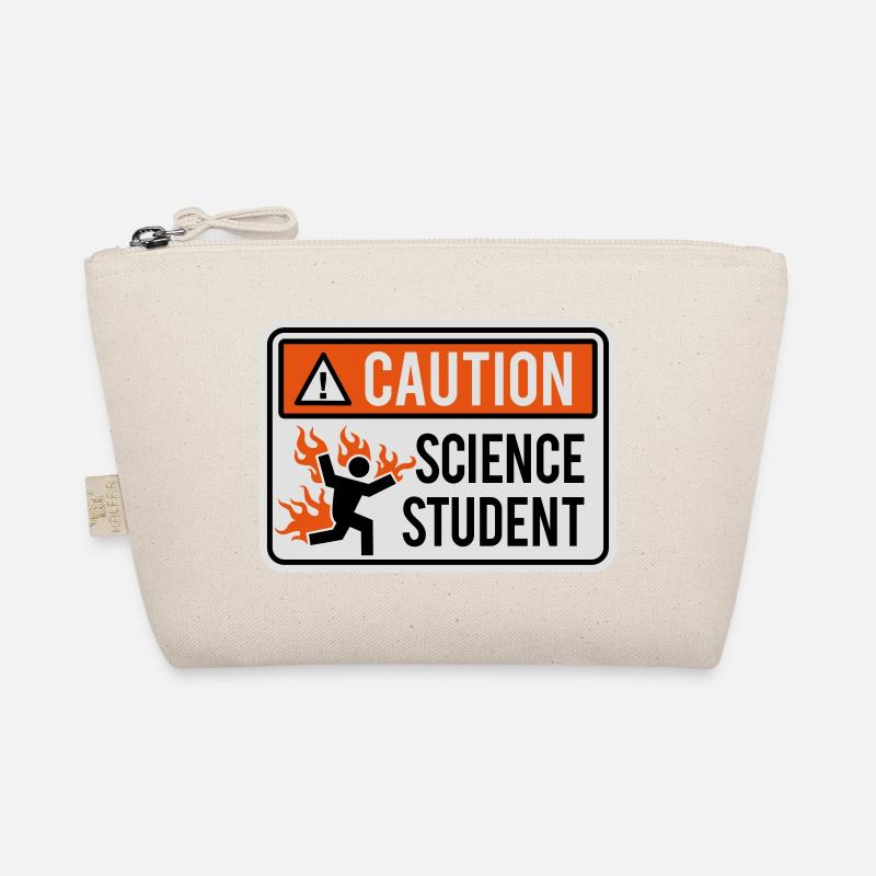 Caution science student - physics / chemistry Organic Pouch