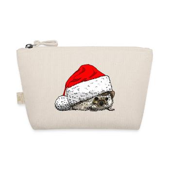 christmas_hedgehog - Organic Pouch - nature - Front