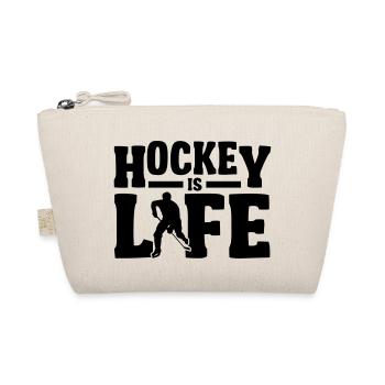 Hockey is Life - Bio-Täschchen - Natur - Vorne