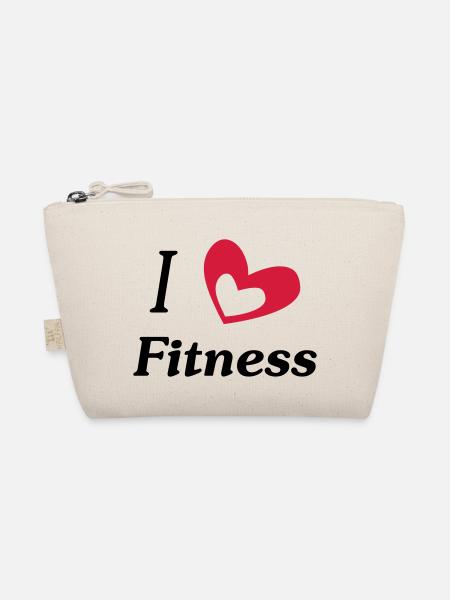 i love fitness - Organic Pouch - nature - Front