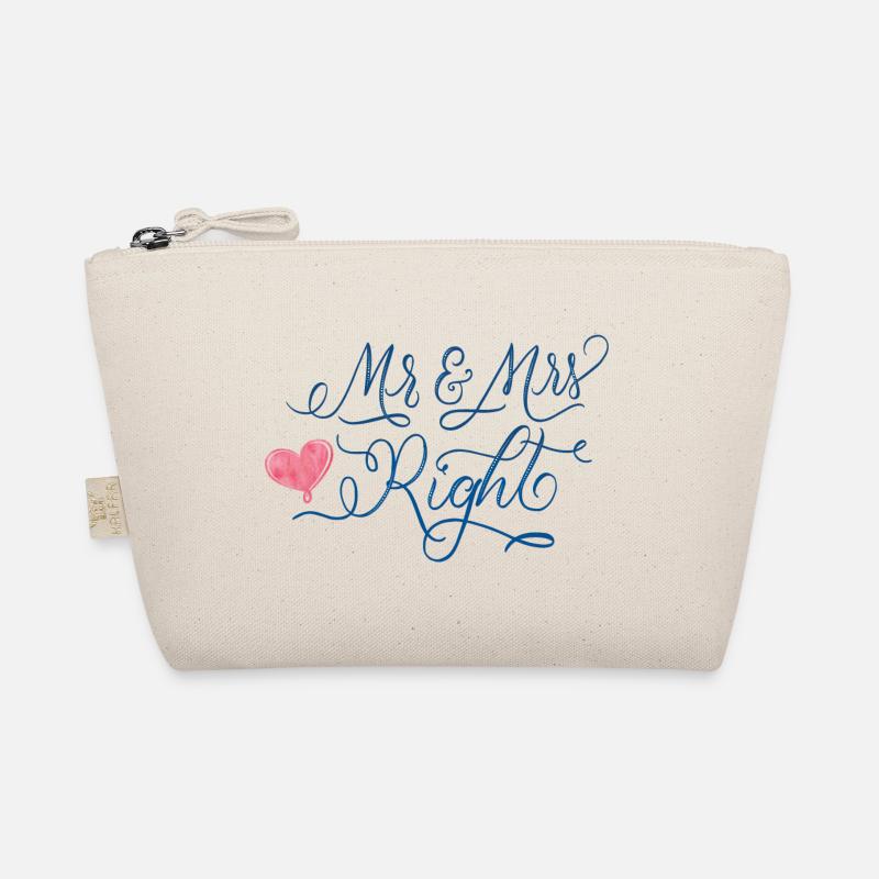 Wedding: Mr & Mrs Right Organic Pouch