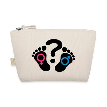 Point d'interrogation empreintes pieds icône fille - Trousse biologique - nature - Devant
