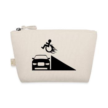 Rollstuhlfahrer springt über eine Rampe # - Bio-Täschchen - Natur - Vorne