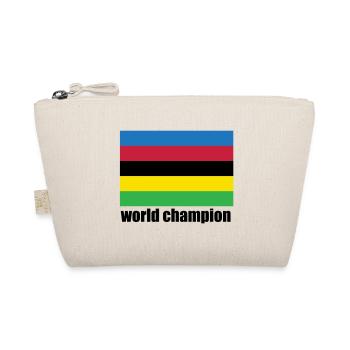 World Champion Cycling Stripes - Organic Pouch - nature - Front