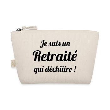 Retirement Pensioner Ruhestand Rentner Retraite - Organic Pouch - nature - Front